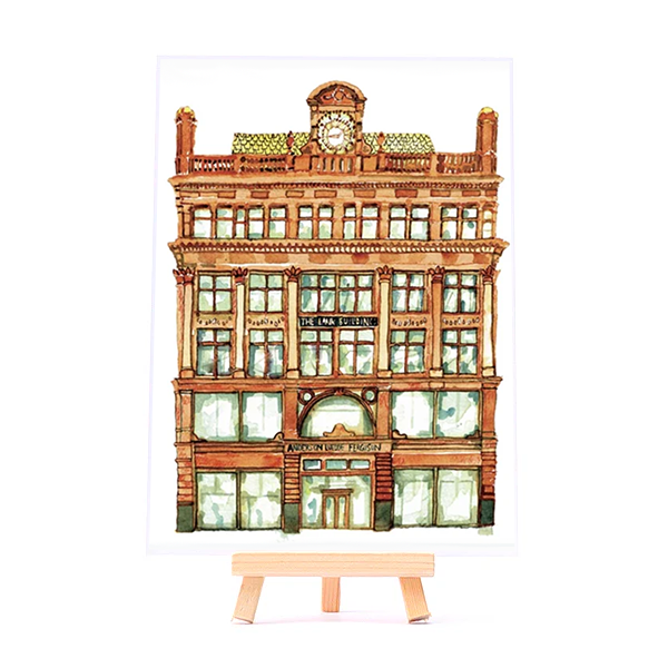 Primark Bank Buildings illustration by Danielle Morgan